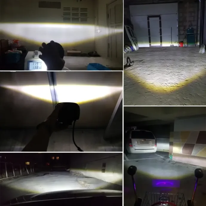 ⁦ANTI BROULLARD 2 LED PROJECTEUR CARRE⁩ - الصورة ⁦4⁩