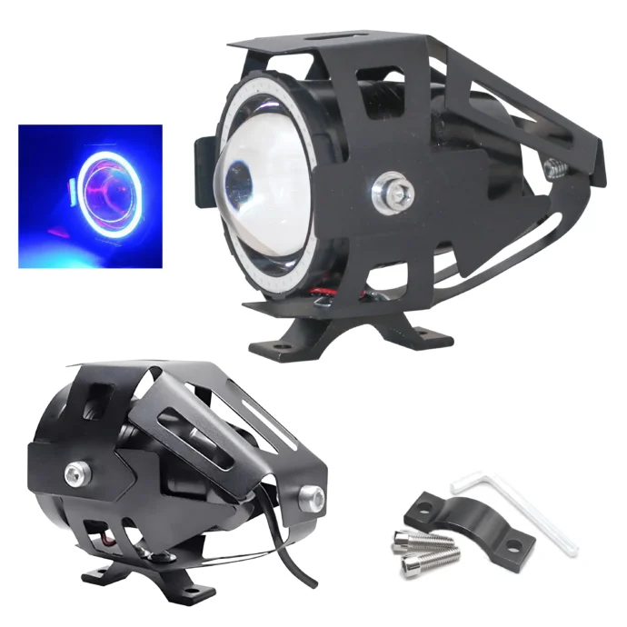 PHARE ANTIBROUILLARD LOUPE LED POUR MOTO