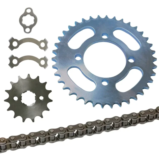KIT CHAINE MOTO GN125  428 – 116/37/15