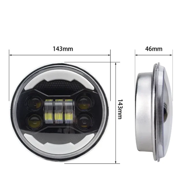 FEU AVANT MOTO GN125 LED ORIGINE MOTO TOUAREG