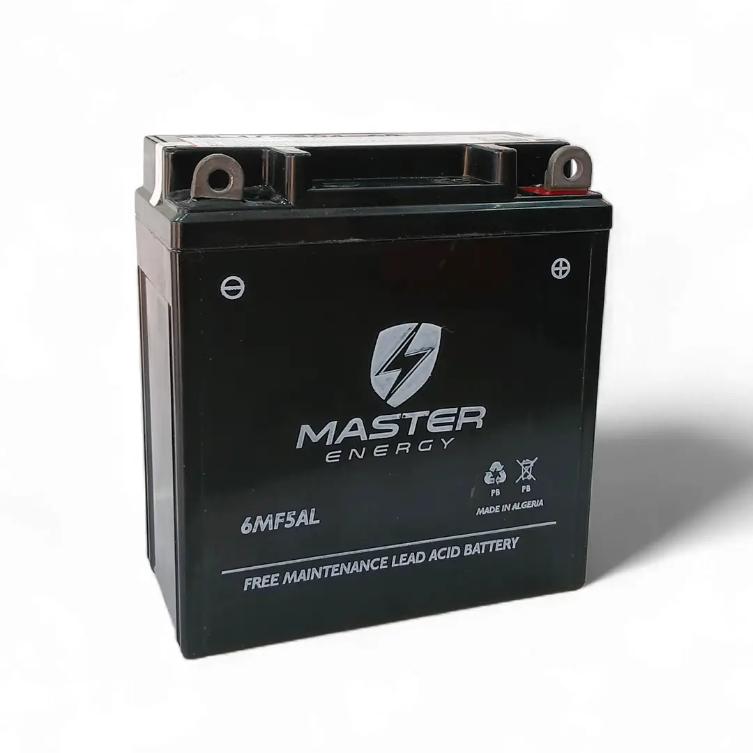BATTERIE MOTO 12N5 6MF5AL A PILE Master Energy Sans Entretien