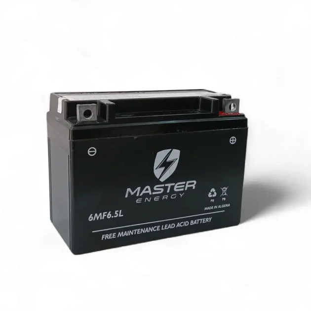 BATTERIE MOTO 12N6.5 6MF6.5L A PILE Master Energy Sans Entretien