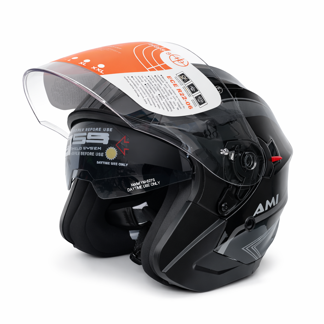 CASQUE SANS MACHOIRE LIFAN AMI Double Visière taille M