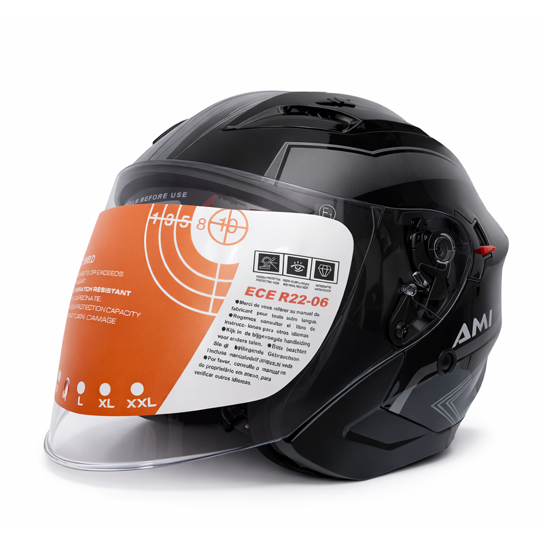 CASQUE SANS MACHOIRE LIFAN AMI Double Visière taille M - الصورة 2