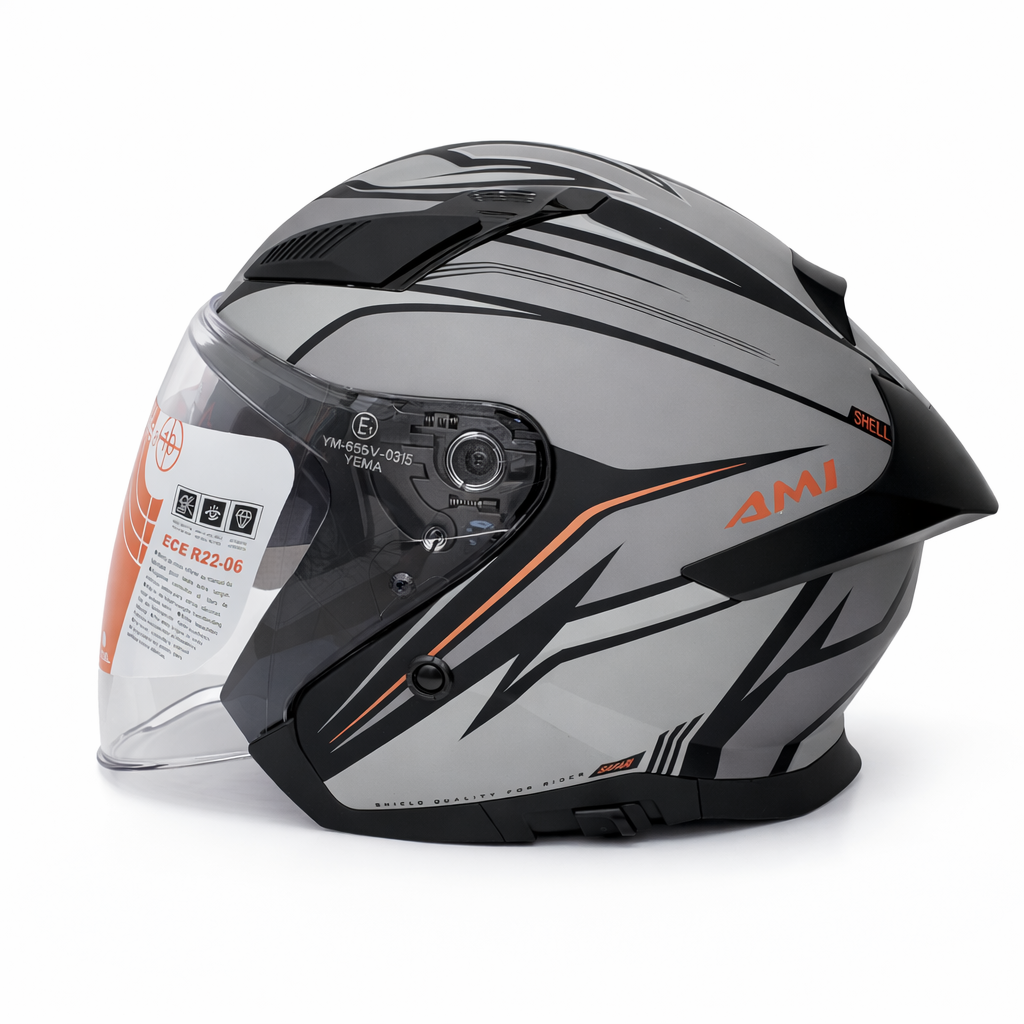 CASQUE SANS MACHOIRE LIFAN AMI Double Visière taille S - الصورة 3
