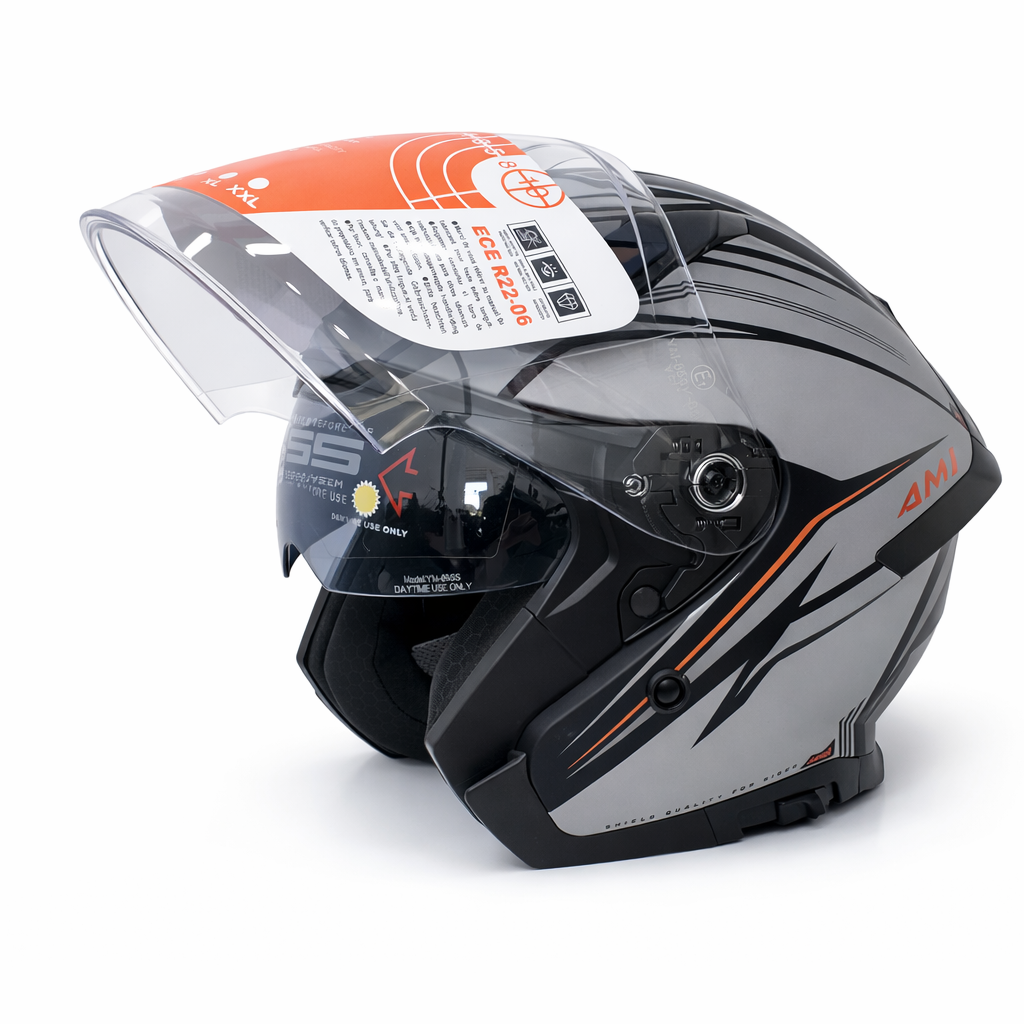 CASQUE SANS MACHOIRE LIFAN AMI Double Visière taille S