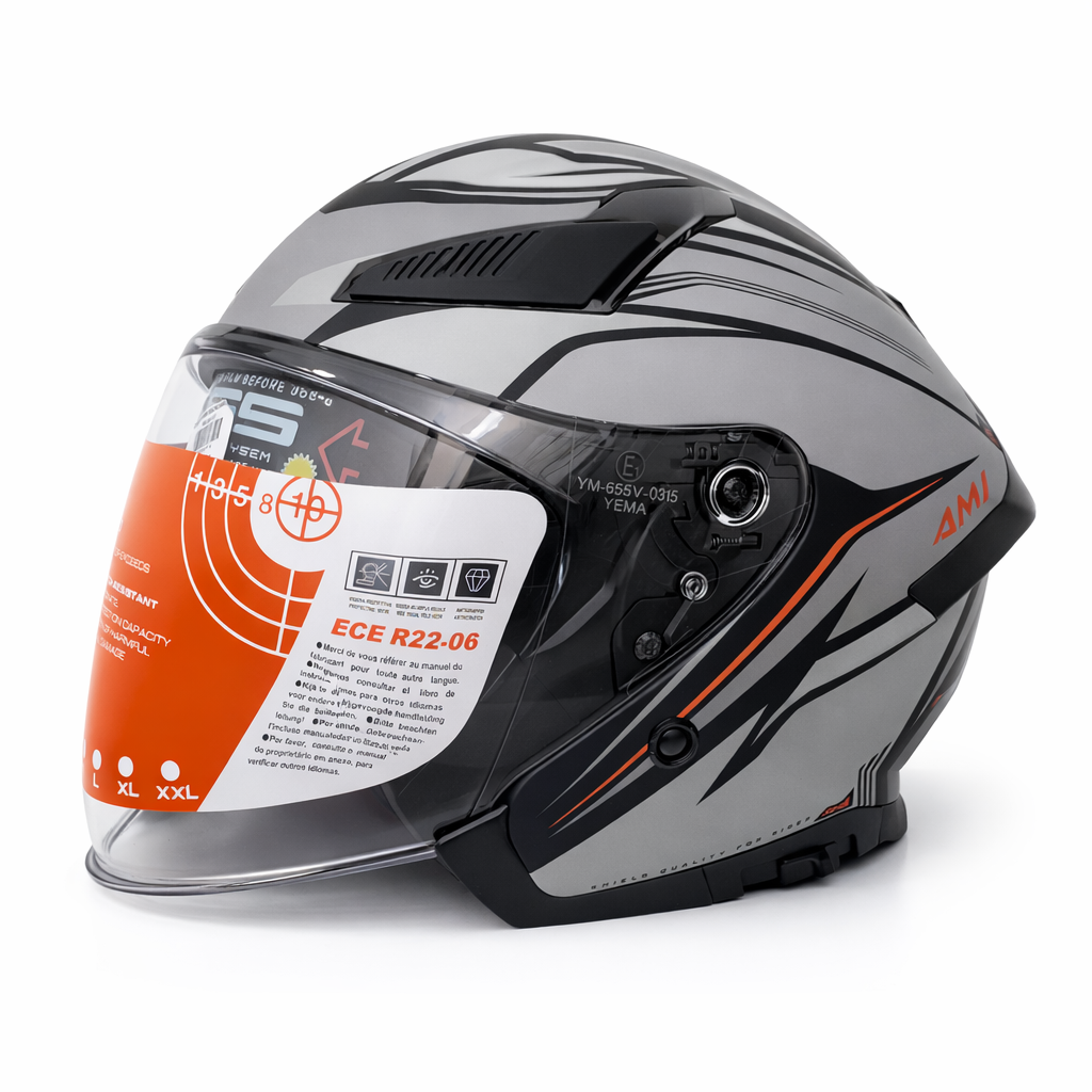 CASQUE SANS MACHOIRE LIFAN AMI Double Visière taille S - الصورة 2